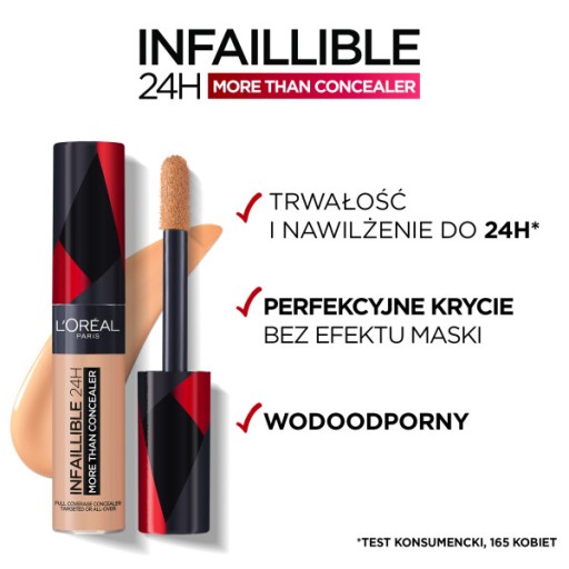 L'OREAL More Than Concealer Korektor do twarzy Kryjący 328 Biscuit