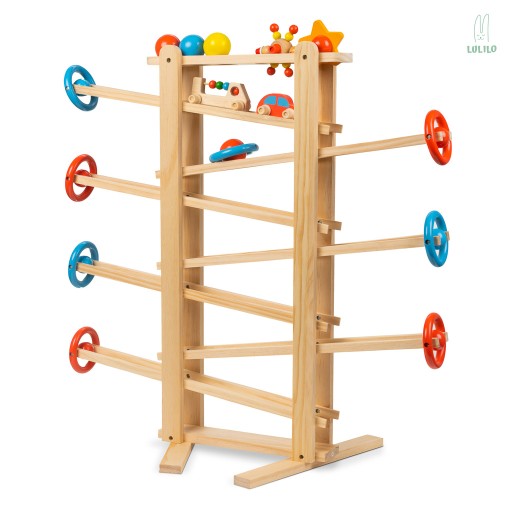 ДЕРЕВЯННАЯ ПОЛКА ДЛЯ ШАРОВ MONTESSORI IRI 70см