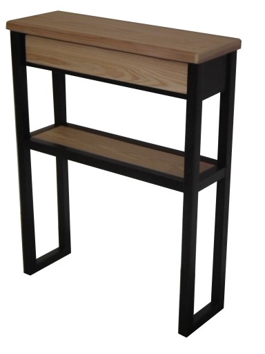 Stolik KONSOLA 60x30 h95 SalonSZUFLADA + PÓŁKA