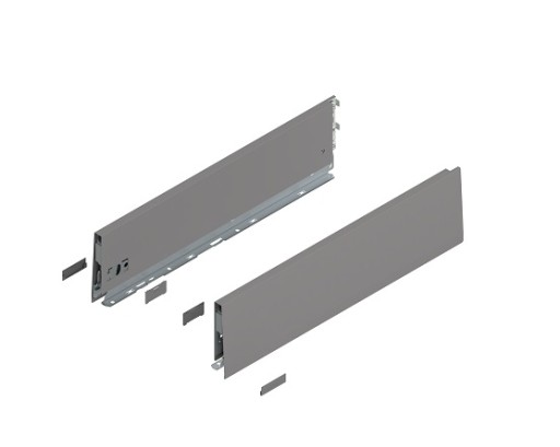 MERIVOBOX BLUM L-500 СЕРАЯ ВЫСОКАЯ E, рейлинги H-209