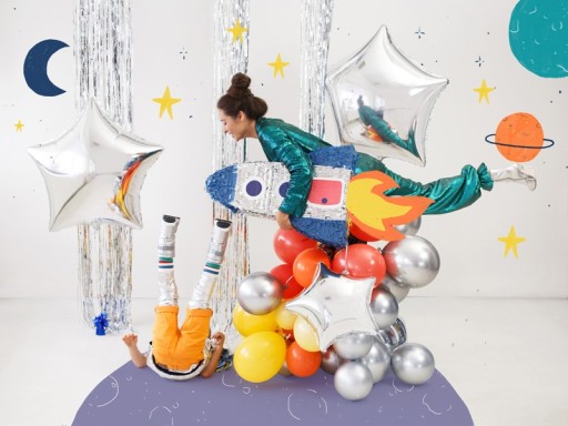 PINIATA PINATA SPACE РАКЕТА КОСМИЧЕСКАЯ ДЛЯ ДНЯ РОЖДЕНИЯ РЕБЕНКА 45,5x69,5x14см