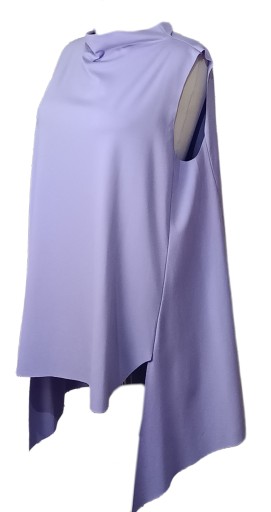 WŁOSKA TUNIKA STYL WENDY TRENDY WRZOS ASYMETRYCZNA 158C duża do 120 biust