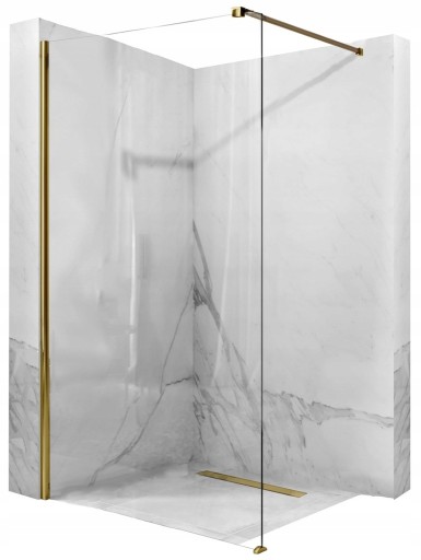 ДУШЕВАЯ СТЕНКА AERO СТЕКЛО LIGHT GOLD 80 GOLD