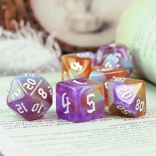 KOSTKI RPG BITWA MAGÓW ZESTAW 7 KOŚCI KOSTEK