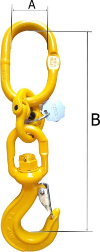 ВРАЩАЮЩИЙСЯ КРЮК С УШИНОЙ, ОДИНАРНЫЙ 1C 1,12T, ОДОБРЕН CE