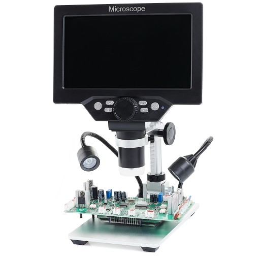 MIKROSKOP CYFROWY x1200 KAMERA 12MP WYŚWIETLACZ MATA ZESTAW 6 PĘSET