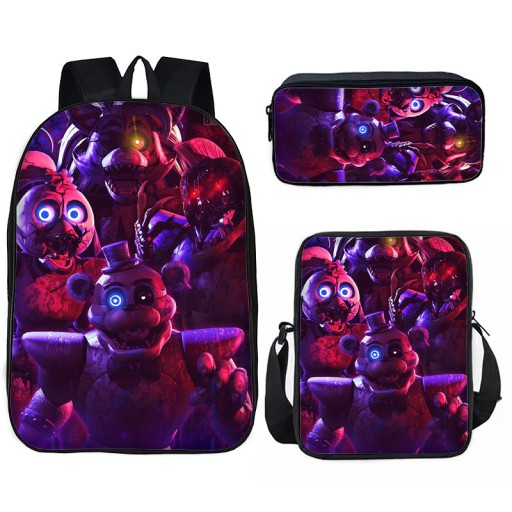 FIVE NIGHTS AT FREDDY'S ZESTAW SZKOLNY PLECAK A4 TORBA PIÓRNIK NOWE