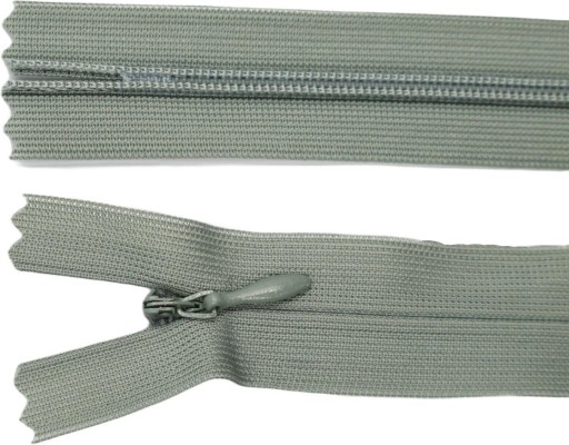Zamek błyskwiczny kryty 50cm zielony D562