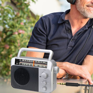Retekess TR604radio FM AM Przenośne radio(Srebrne)