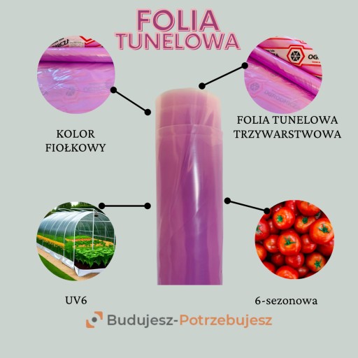 ТУННЕЛЬНАЯ САДОВАЯ ФОЛЬГА UV6, 6-сезонная, ширина 12 м