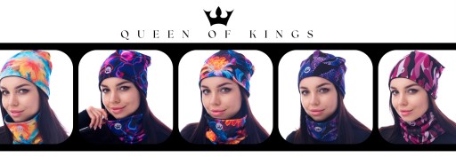 Термоактивная женская спортивная шапка Queen of Kings с флисом GREEN 2 QOK