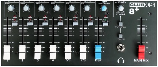 Studiomaster CLUB XS8+ - mikser 4 kanały mikrof. z kompres. USB bluetooth