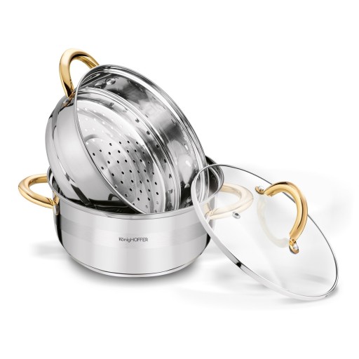 Индукционная пароварка STEAMER POT 2,9 л Faro GOLD Konighoffer