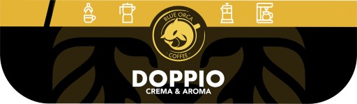 КОФЕ DOPPIO CREMA & AROMA КОФЕ В ЗЕРНАХ 2X1кг - СВЕЖЕОБЖАРЕННЫЙ - КОФЕ С СИНЕЙ КАСАТКОЙ
