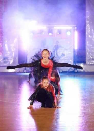 BODY BALETOWE STRÓJ DO BALETU FALBANKI CZARNE 130