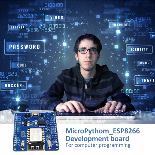 CQ DC 5V ESP8266 Плата разработки программ MicroPython