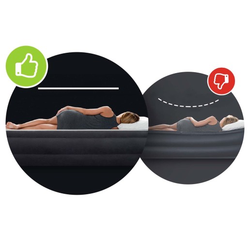 Łóżko dmuchane INTEX Queen 64118 PILLOW REST z pompą elektryczną