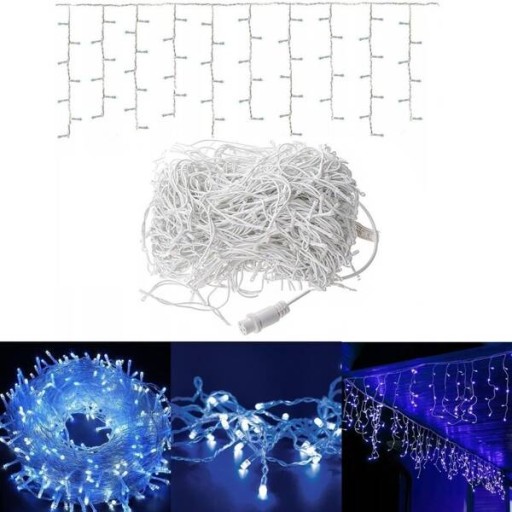 НАРУЖНЫЕ ЛАМПЫ ICILS 500 LED 20M ГИРЛАНДЫ ДЛЯ ШТОР РОЖДЕСТВЕНСКОЕ ОСВЕЩЕНИЕ