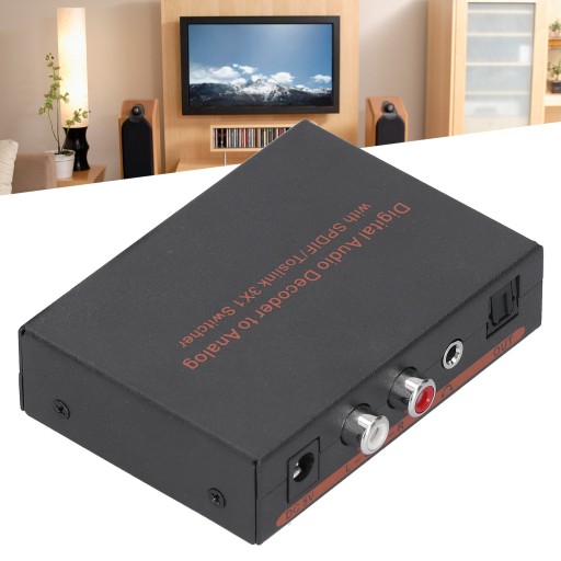 3x1 оптоволоконный цифровой аудиодекодер для преобразования spdif/av/rca