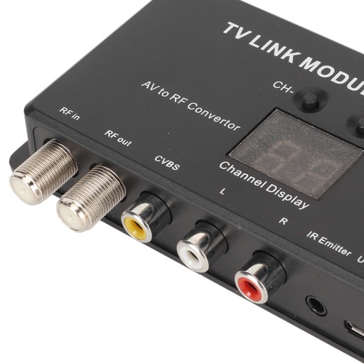 Модулятор UHF 471,25–885,25 МГц с поддержкой PAL NTSC и ИК-удлинителем