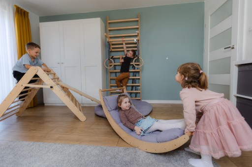 Poduszka na bujak Montessori granatowa S