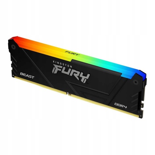 Память DDR4 Kingston Fury Beast RGB 32 ГБ (1x32 ГБ) 3200 МГц CL16 1,35 В черная