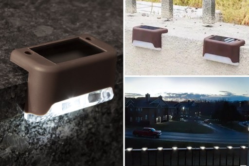 4x LED GARDEN SOLAR LAMP для лестницы патио балкон забор датчик