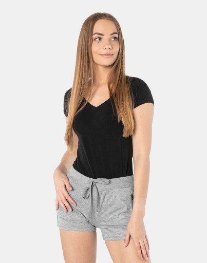 Krótkie Sportowe Spodnie Spodenki Treningowe Damskie Bawełniane 86035-8 L