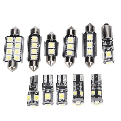 6500K 150LM 12V T10 SMD LED белая лампа для чтения света в 12