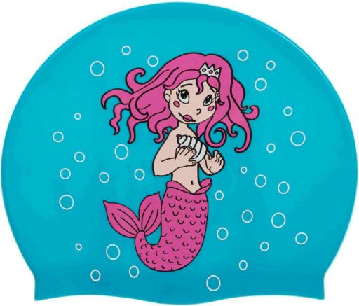 Силиконовая шапочка для плавания Kiddie Mermaid.