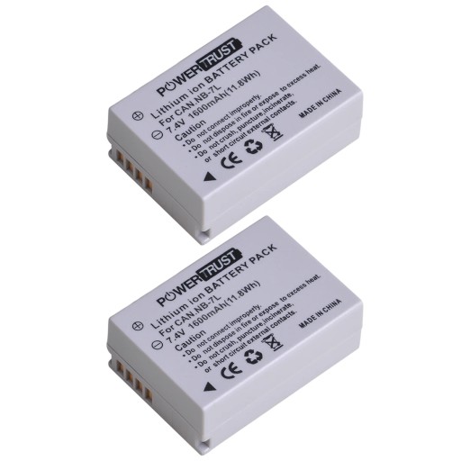 2x аккумулятор - Аккумулятор 1600 мАч NB-7L NB 7L для банки