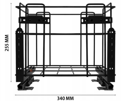 Сортировщик мусора SQUARE 40 с мягким закрыванием 2x24л 48 л