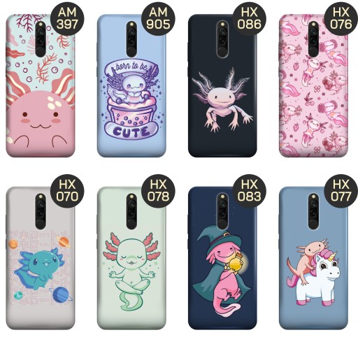 ETUI DO XIAOMI REDMI 8 WZORY AXOLOTL AKSOLOTL Z AKSOLOTLEM OBUDOWA CASE