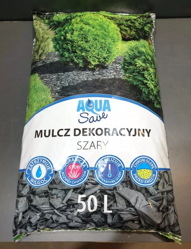 Щепа Декоративная мульча Agaris 50 л серый Agaris