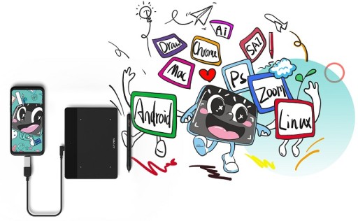 Графический планшет XP-Pen Deco Fun XS, черный