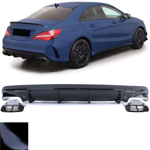 DYFUZOR SPOILER DOKŁADKA MERCEDES CLA W117 16-19