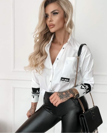 Рубашка хлопковая La..mu белая UNI
