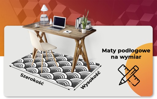 Winylowa mata ochronna Ombre Przegrzebek do biura