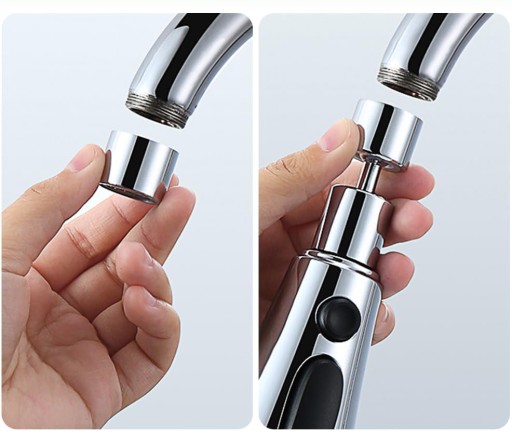 REGULOWANY AERATOR PRZEDŁUŻKA DO3 TRYBY PRZEPŁYWU WODY