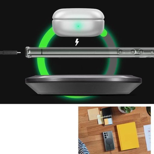 Чехол для Galaxy S23 Ultra, Spigen Ultra Hybrid Mag. — чехол для MagSafe, чехол