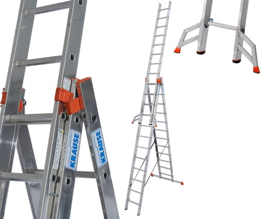 Лестница алюминиевая Tribilo Krause 3x12 - 9,30 м