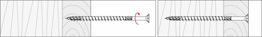 Деревянные винты 8x180 мм 50 ПК