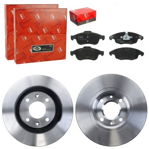 ПЕРЕДНИЕ ДИСКИ+КОЛОДКИ TRW PEUGEOT PARTNER 2008-