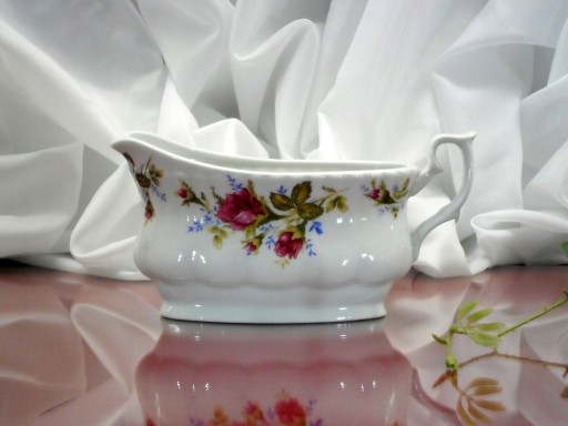 003 PÓŁMISEK 33 RÓŻA IWONA CHODZIEŻ porcelana