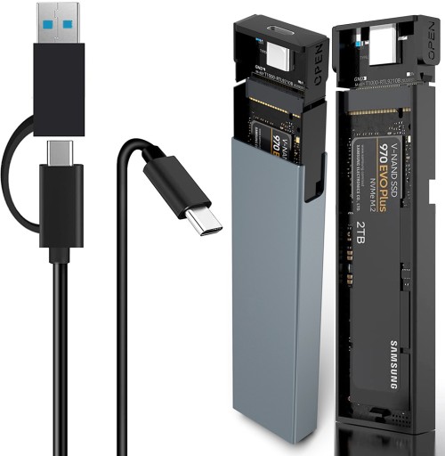 Адаптер SSD-накопителя NVMe M.2 PCIE — USB 3.1 типа C