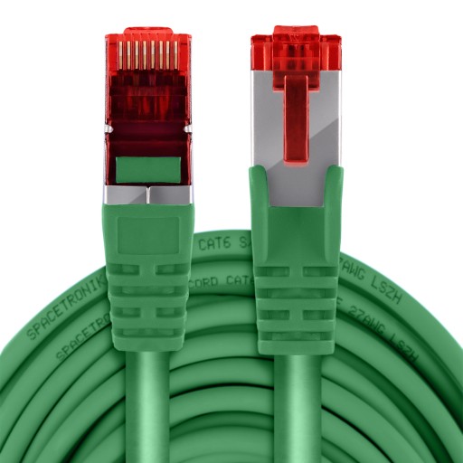 Кабель локальной сети RJ45 CAT 6 S/FTP AWG27 LSZH зеленый 1 м