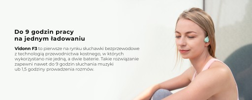Vidonn F3 красные наушники с костной проводимостью