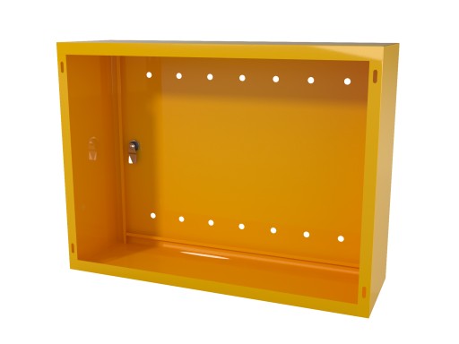 SKRZYNKA GAZOWA SZAFKA 60x80x25 ŻÓŁTA Z PLECAMI