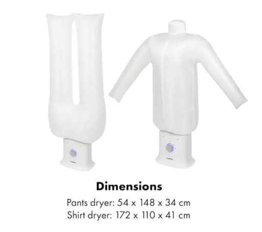 Сушилка для белья Гладильный манекен Klarstein ShirtButler Deluxe