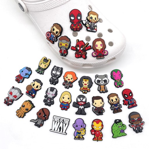 Przypinka Superbohater Nick Fury Marvel do Crocs butów telefonu torebki